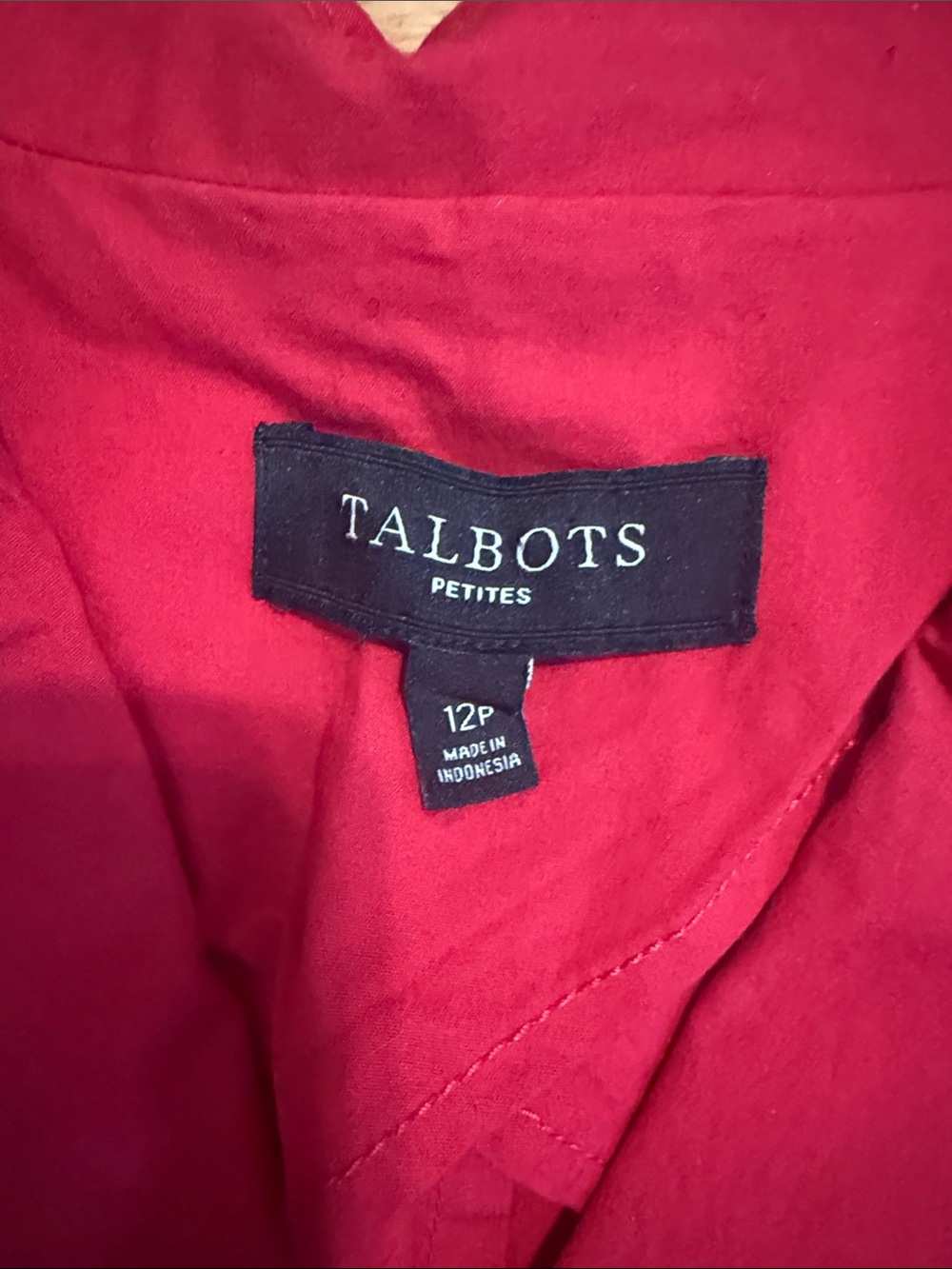 Talbots Bright Red Button Jacket - Picture 2 of 4